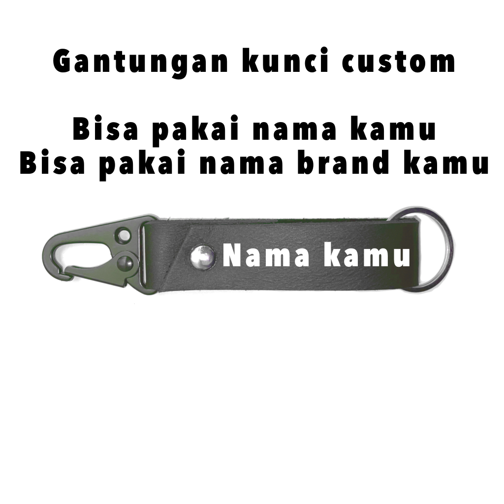GANTUNGAN KUNCI CUSTOM BISA PAKAI NAMA ATAU NAMA BRAND GANTUNGAN KUNCI MOTOR MOBIL