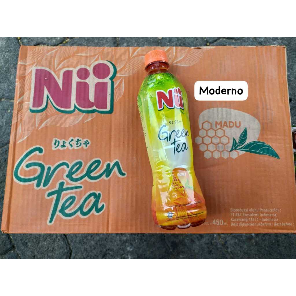 

NU Green tea madu 450ml - Nu Green tea honey 450ml Sedus isi 24 botol