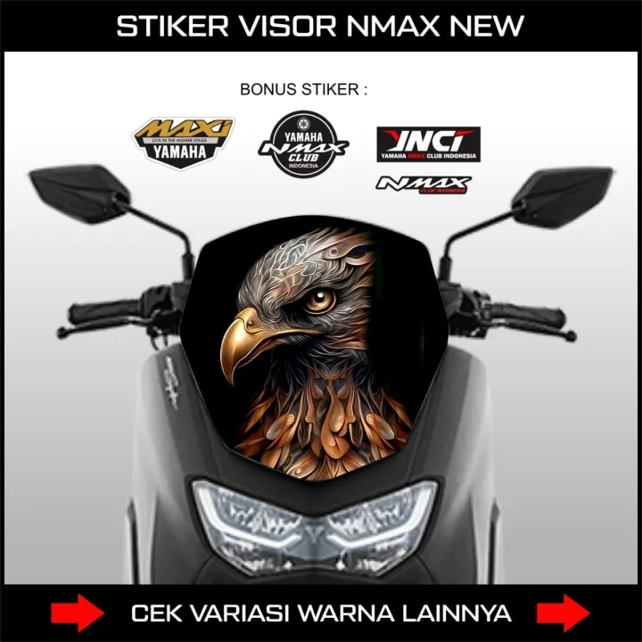 STIKER VISOR NMAX 155 BARU / STICKER DECALS VISOR DEPAN ALL NEW NMAX 155 / WINSHIELD NMAX 155 NEW