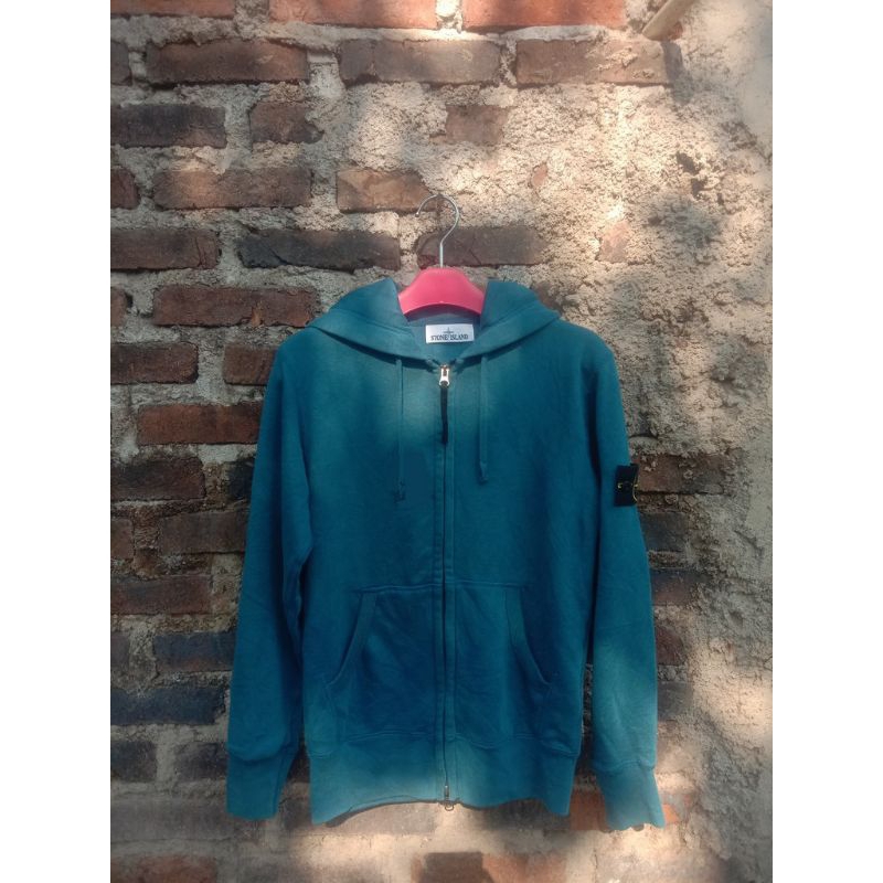 Zipp hoodie stone island tosca