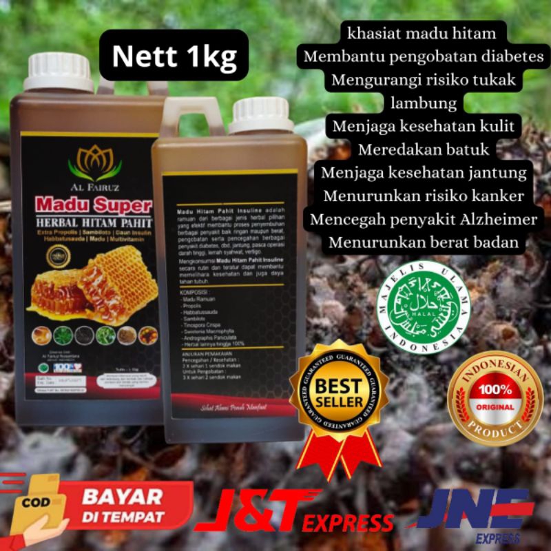 

Madu Hitam Pahit Alfairuz # 1kg
