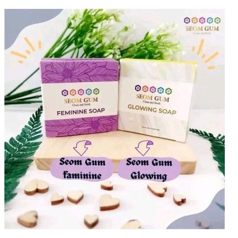 Sabun Pencerah Wajah SEOGUM Glowing Soap BPOM | Sabun SOEM GUM FEMININE Soap - Sabun Kewanitaan