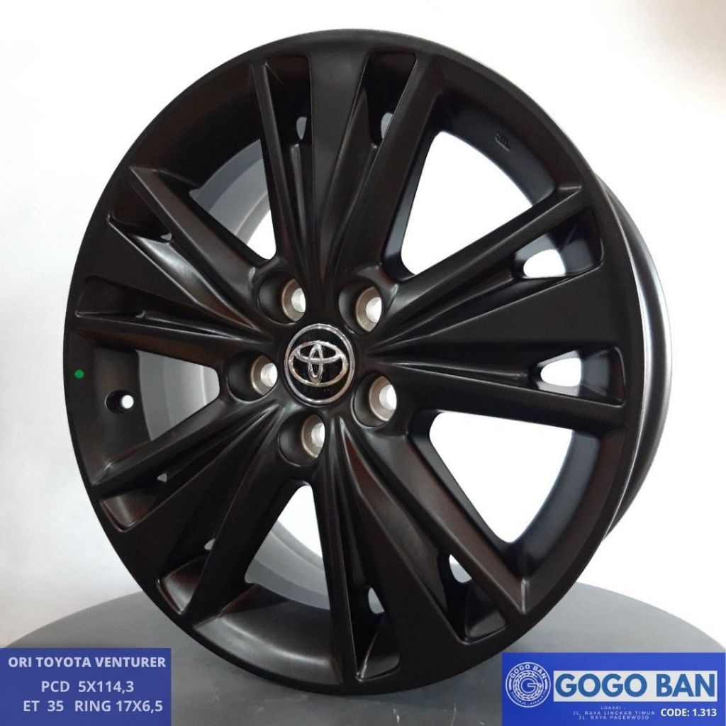 Velg Innova Reborn Venturer R17 Original TOYOTA ASTRA MOTOR Ring 17 Free TUTUP VELG ORI 1PCS