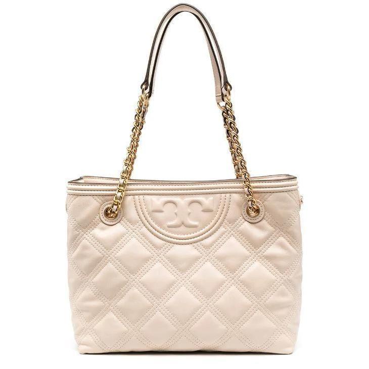 Tory Burch Fleming Soft Tote New Cream