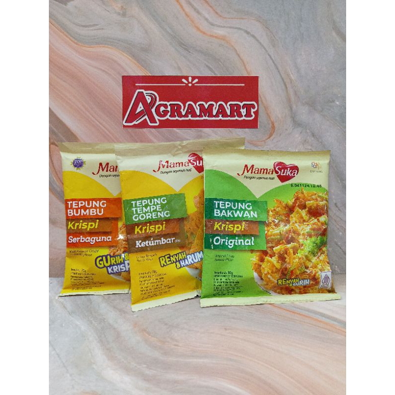 

TEPUNG MAMASUKA KRISPI SERBAGUNA/ TEMPE/BAKWAN 70GR