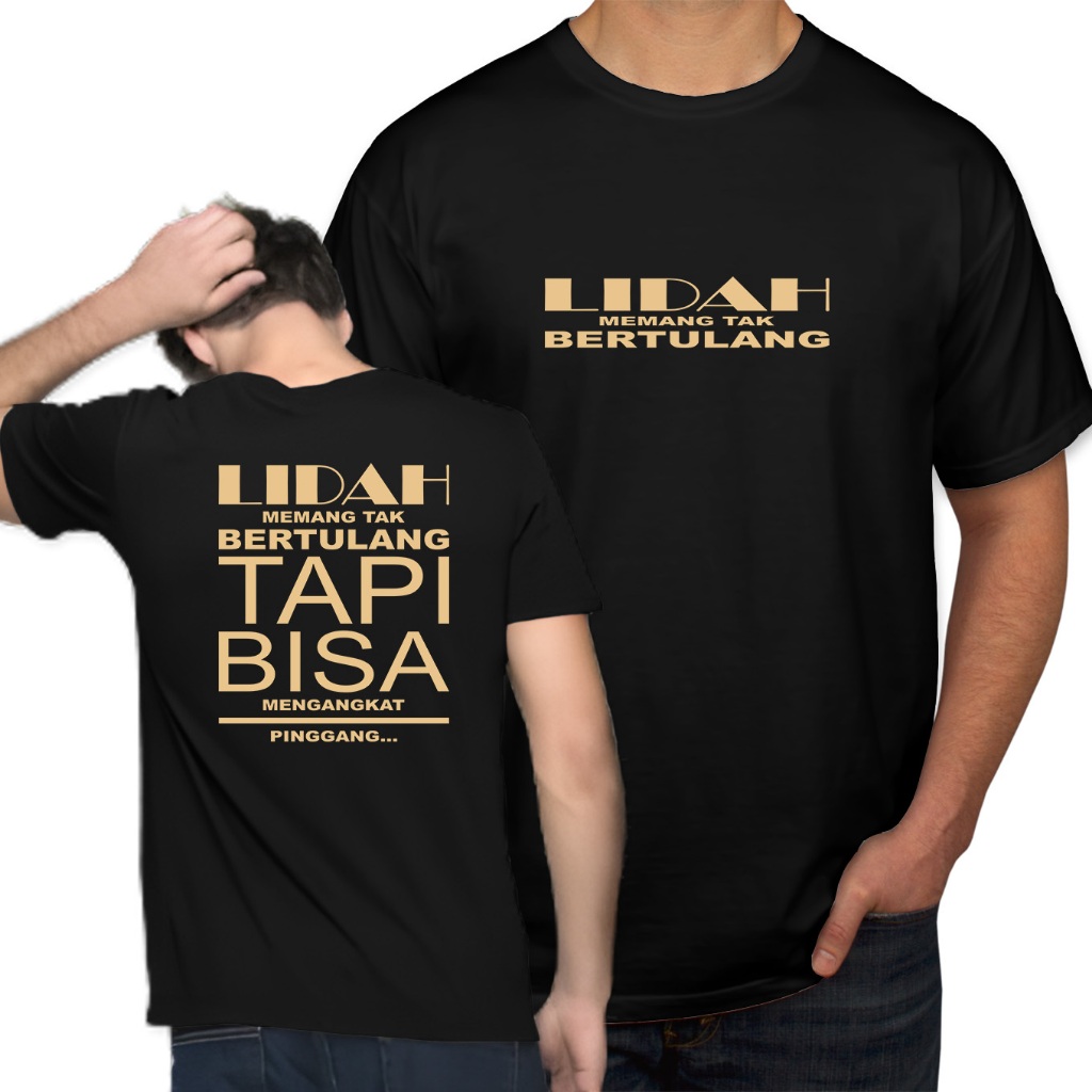 KAOS  LIDAH TAK BERTULANG OBLONG PRIA DEWASA DISTRO BAJU ATASAN LAKI PRIA MURAH KEKINIAN KAOS KATA K