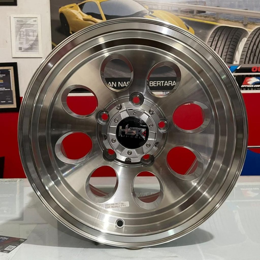 Velg/Pelek Mobil Terbaru HSR DUFFY Ring 15 Lebar 8 Inch Untuk Mobil Daihatsu ( Feroza, Taft ) Jeep (
