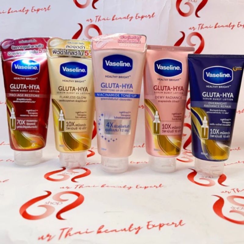 JT Vaseline Healthy Bright  GLUTA - HYA 330 ml Asli Thailand