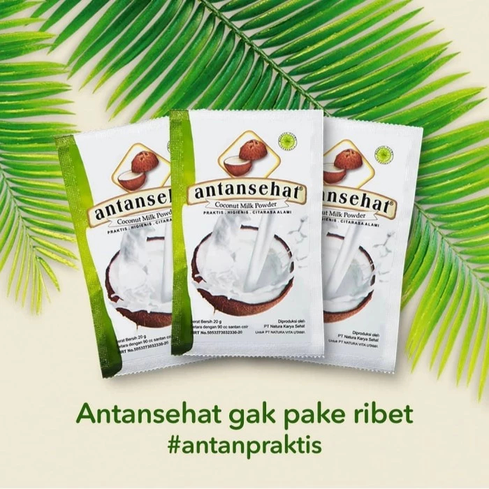 

Antansehat Santan bubuk 20gr 1 renceng / 10 sachet