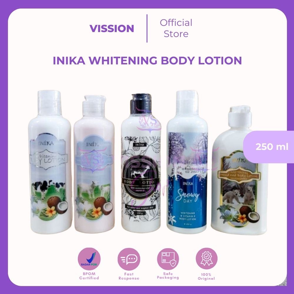 ✿ GOODS ✿ INIKA WHITENING BODY LOTION 250ML ORIGINAL