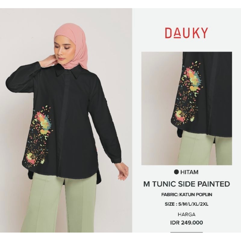 M Tunic Side Painted Dauky Baju Atasan Wanita