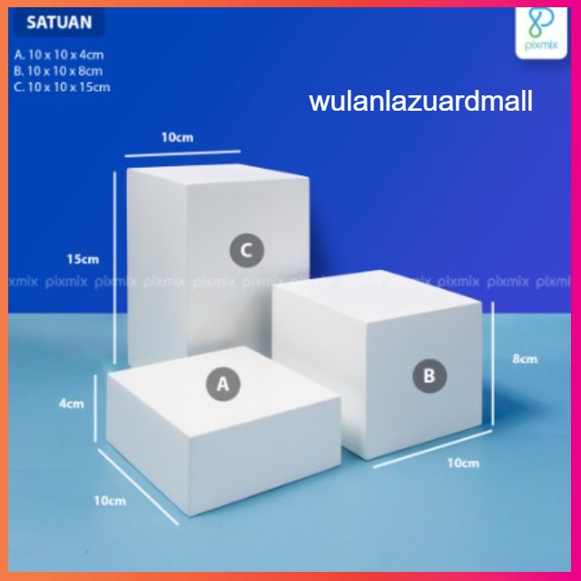 Properti Foto Produk Kubus Geometris - Pixmix Gio
