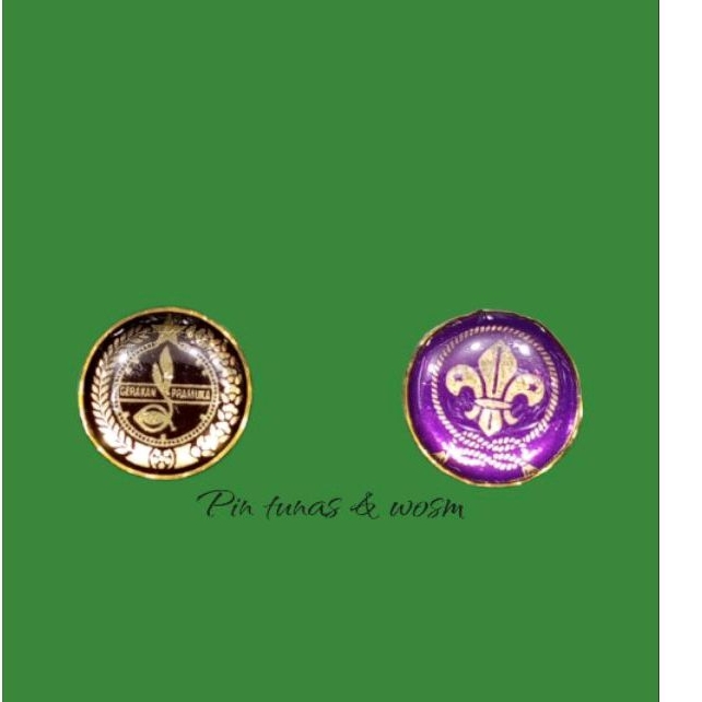 PIN TUNAS & PIN WOSM Resin Pramuka