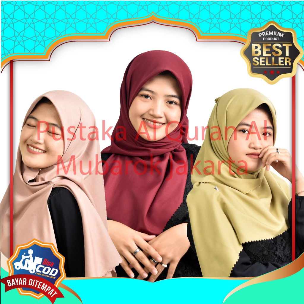 Jilbab Segi Empat Umama Polos Hijab Umama Scarf Voal Miracle Plain Tebal Premium Hijab KerudungPolos