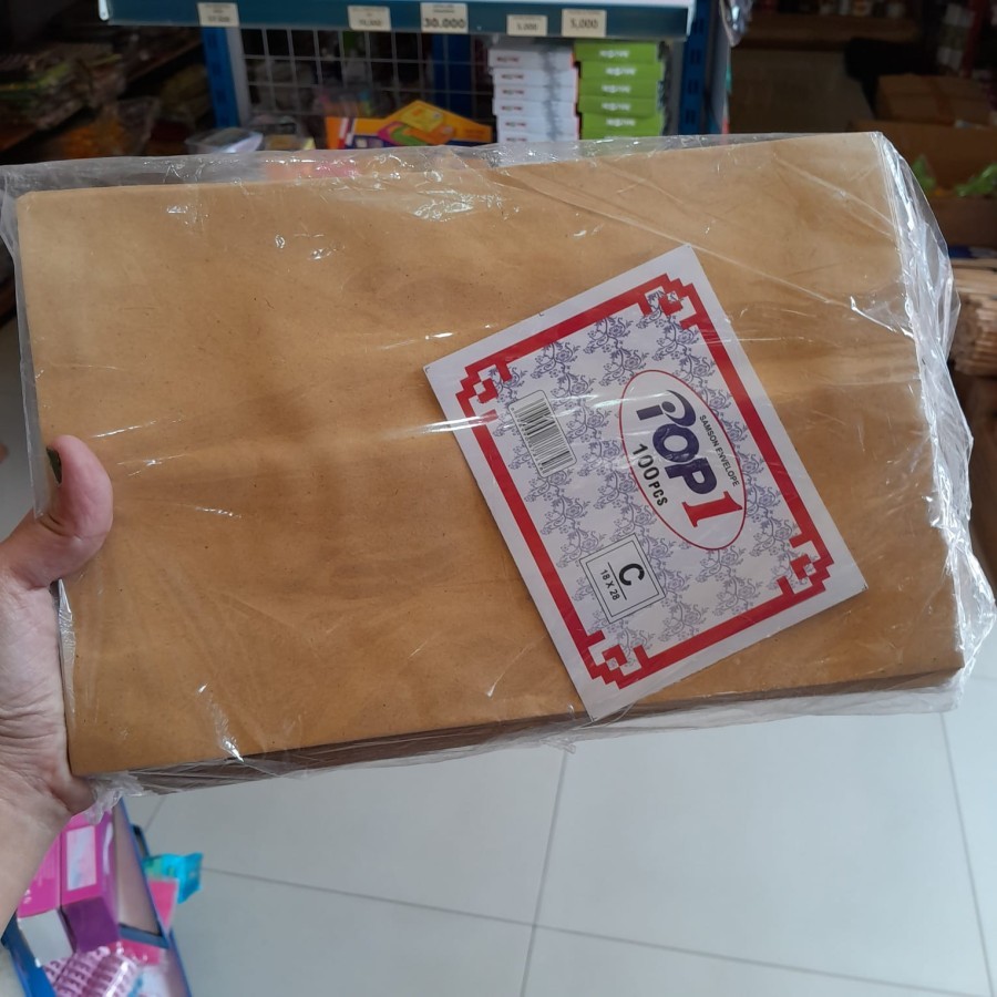 

(1 Pak isi 100) Amplop Coklat Dokumen uk C ukuran 18x28cm