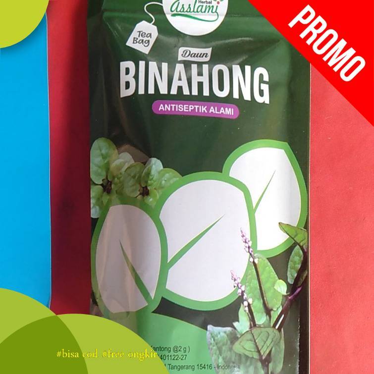 

Teh celup DAUN BINAHONG ( 20 kantong @2gr )