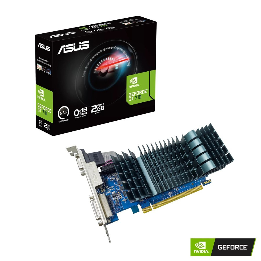 ASUS GT 710 2GB SL BRK EVO DDR3 64bit GT730 2G 64BIT VGA NVIDIA Resmi 3 TAHUN