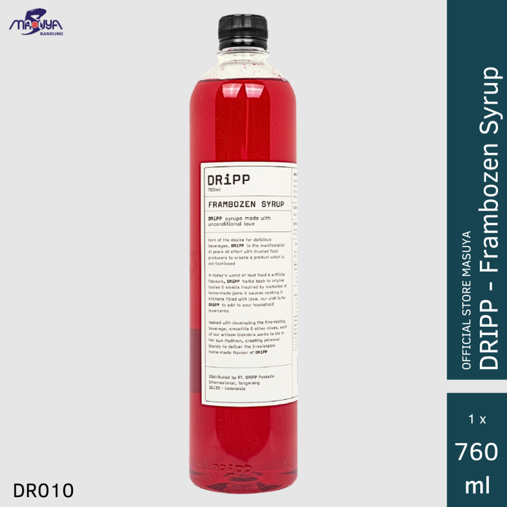 

DRiPP Frambozen Syrup 760ml Sirup Rasa Raspberry