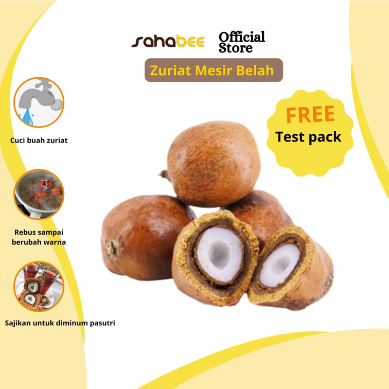 

Buah zuriat mesir belah 1 kg free test pack/zuriat promil/buah zuriat organic