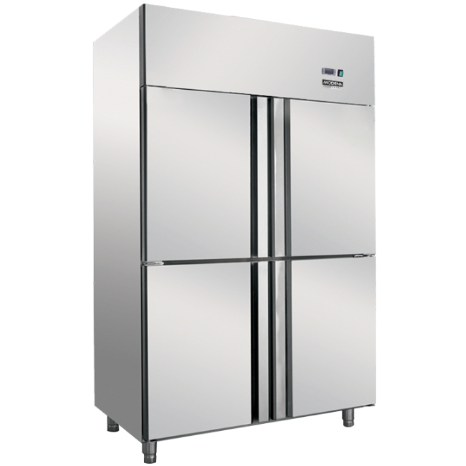 Modena UC 1460 DASS SS Upright Chiller 4 Door Kulkas Dapur Komersial Stainless Steel Untuk Simpan Sa