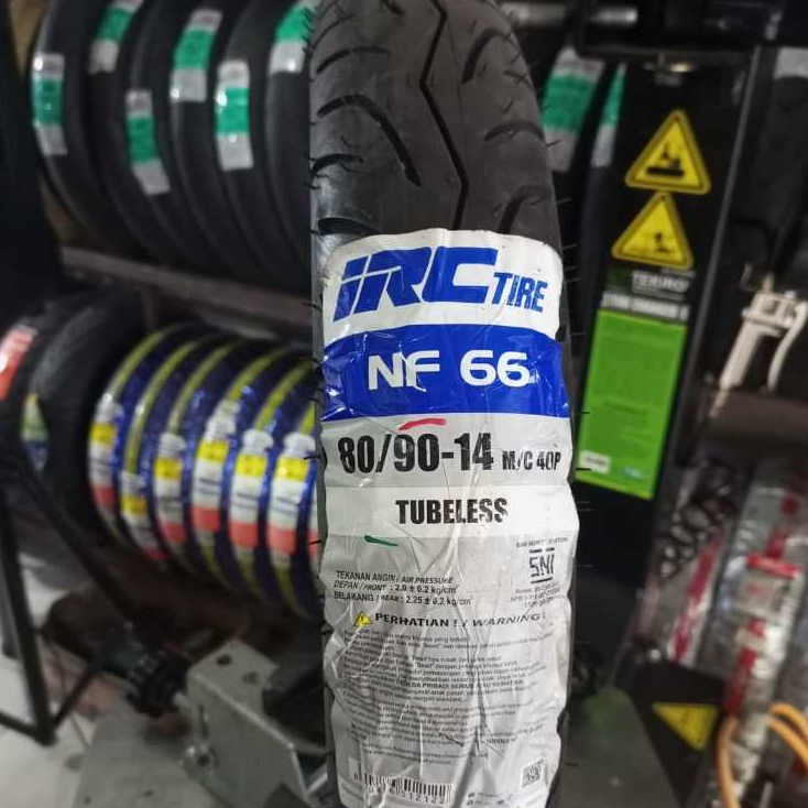 BAN IRC NF66 UKURAN 80/90-14 TUBELESS