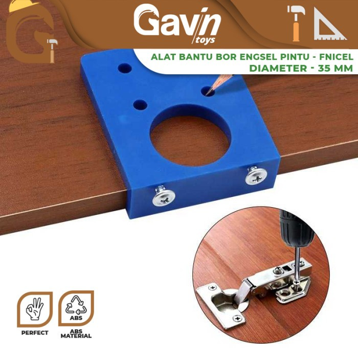 Jig Engsel Alat Bantu Bor Engsel Lemari 35mm - Kekeran Bor Engsel Lemari