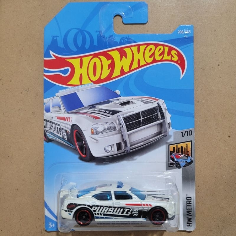 HOT WHEELS DODGE CHARGER DRIFT / HW METRO [ WHITE BLACK PURSUIT ]