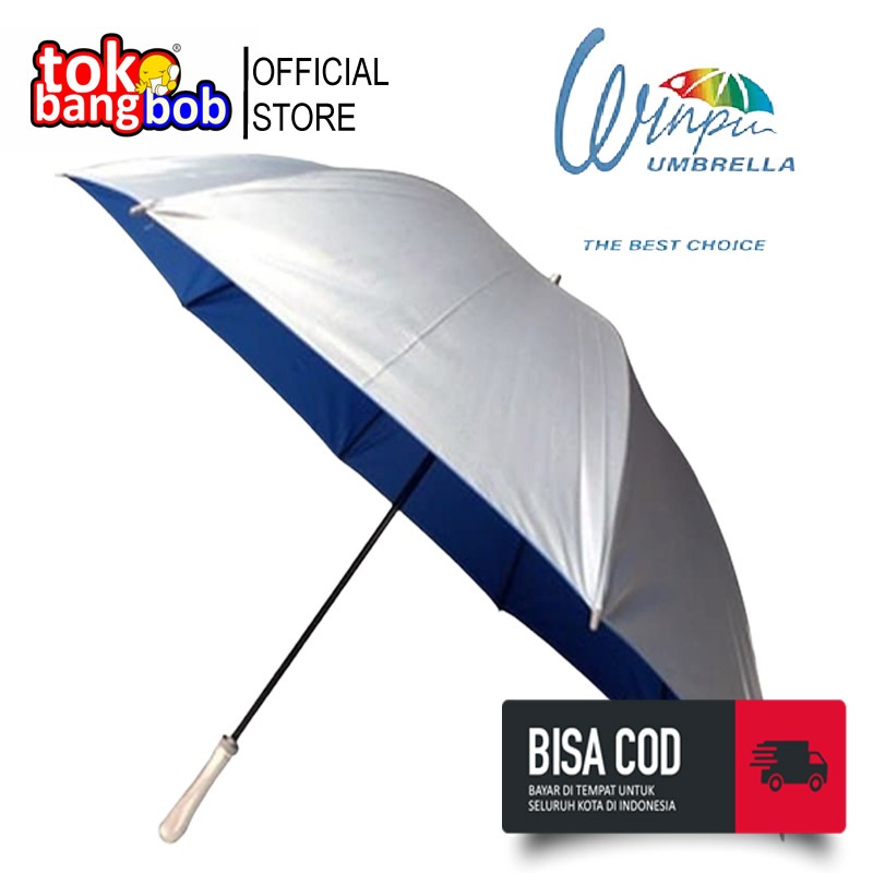 Payung Jumbo Silver / Payung Golf SIlver Murah/ Payung Promosi Silver