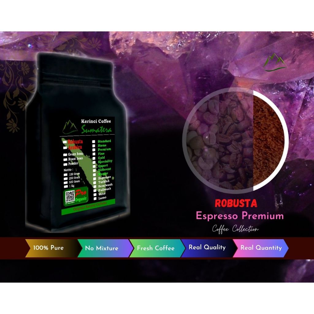 

Kopi Kerinci Robusta Espresso Premium - Bubuk Murni 250 Gram - Kerinci - Jambi - Sumatera Botol