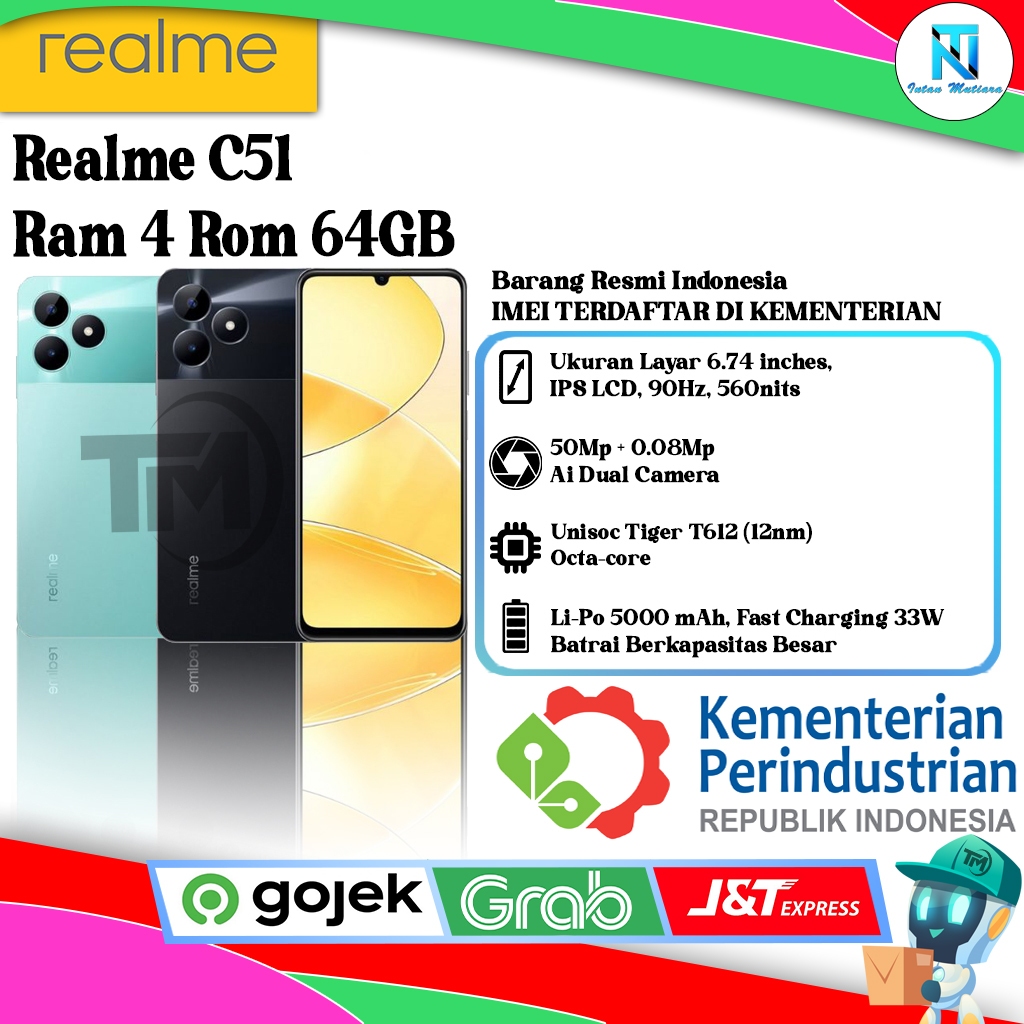 Realme C51 Ram 4/64GB | Ram 4/128GB
