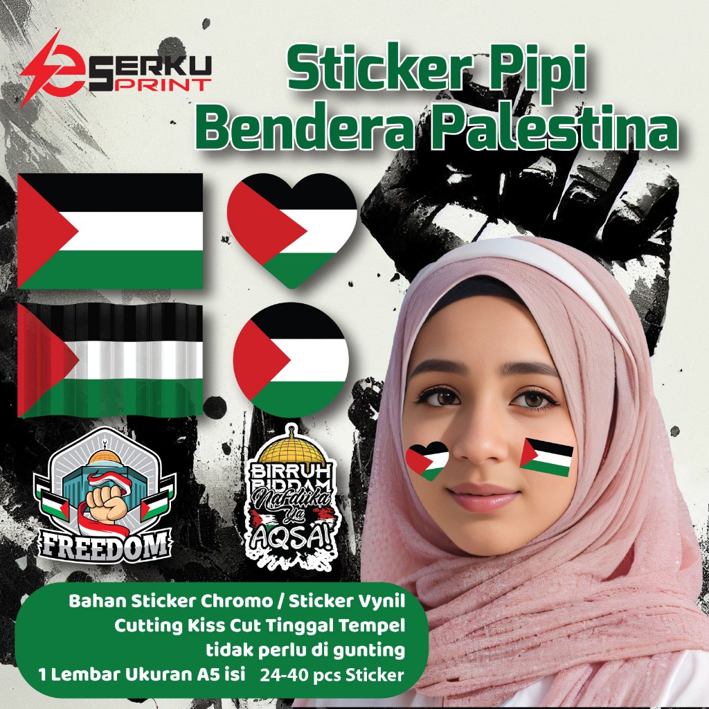 

Stiker Pipi Bendera Palestina