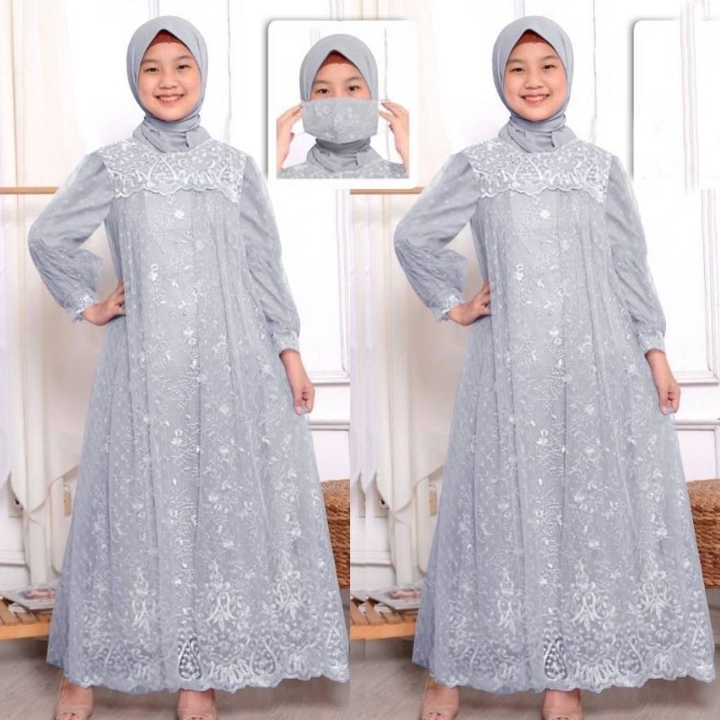 Gamis Anak Perempuan Ghamis Ank2 Cewek Model Baru Gimis Dres Muslim Bocah Cewe 3456789101112Tahun Se