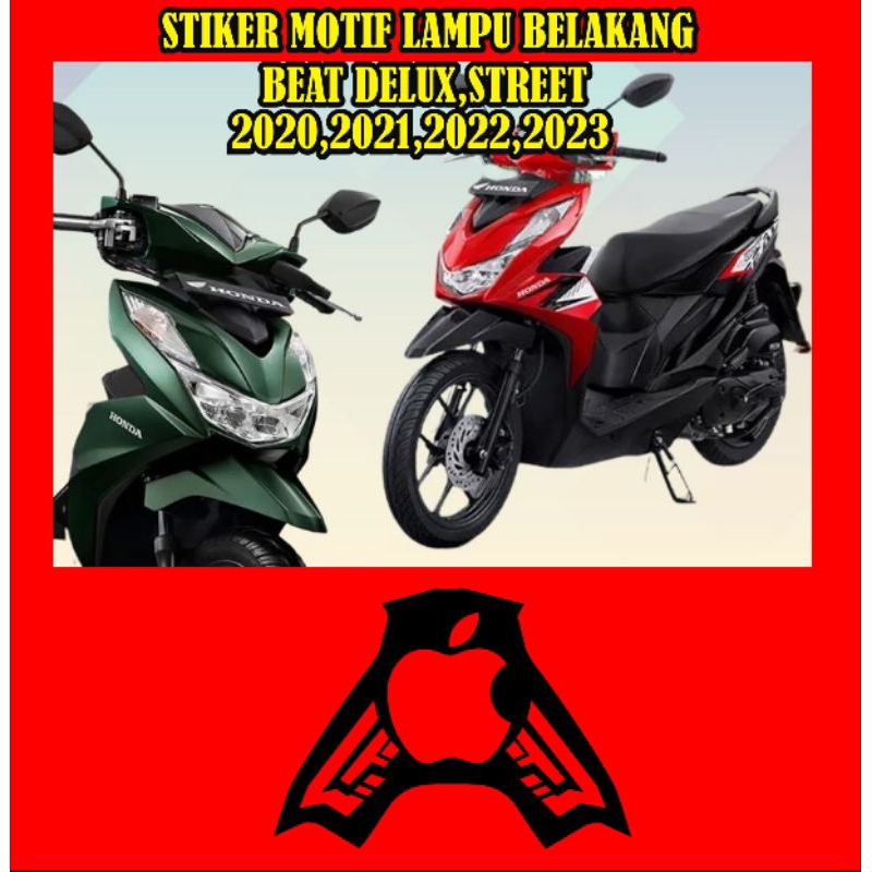 stiker cutting stiker variasi lampu belakang beat deluxe,street,2020,2021,2022,2023