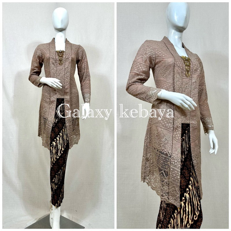 Kebaya Tunik Kutubaru/ Kebaya Kutubaru Modern / Kebaya Brokat