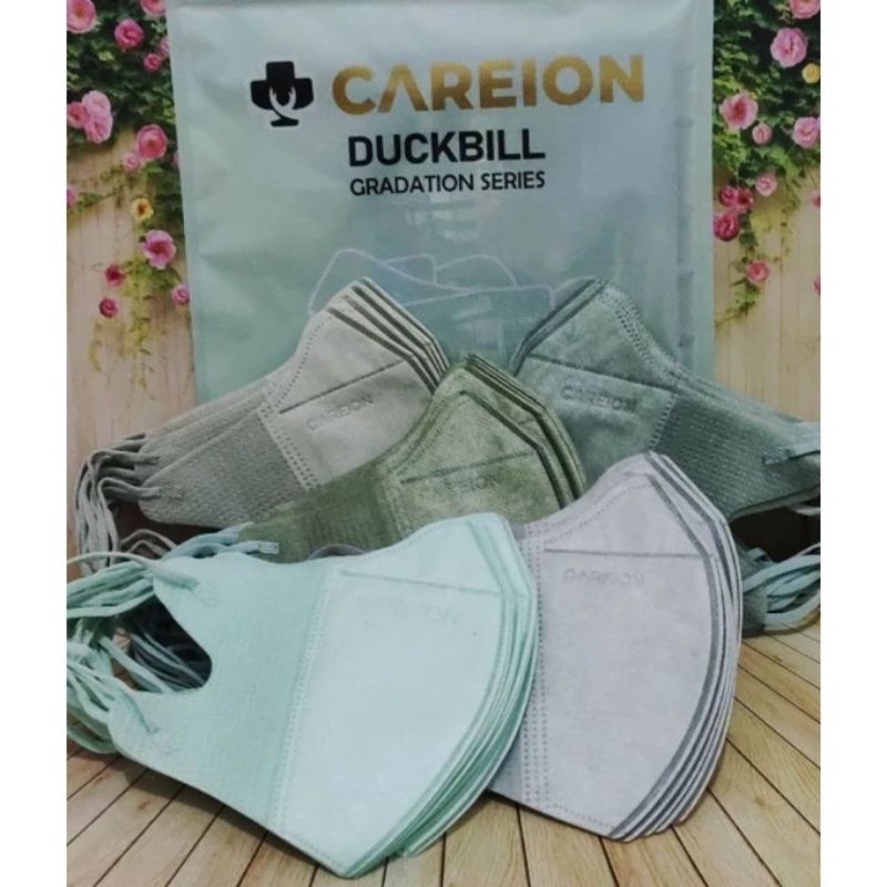 Masker Duckbill Careion Gradation Warna Campur 4Ply Isi 50pcs