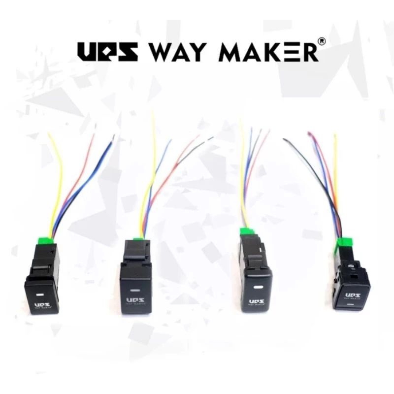 SAKLAR SWITCH LAMPU FOGLAMP UPS WAY MAKER
