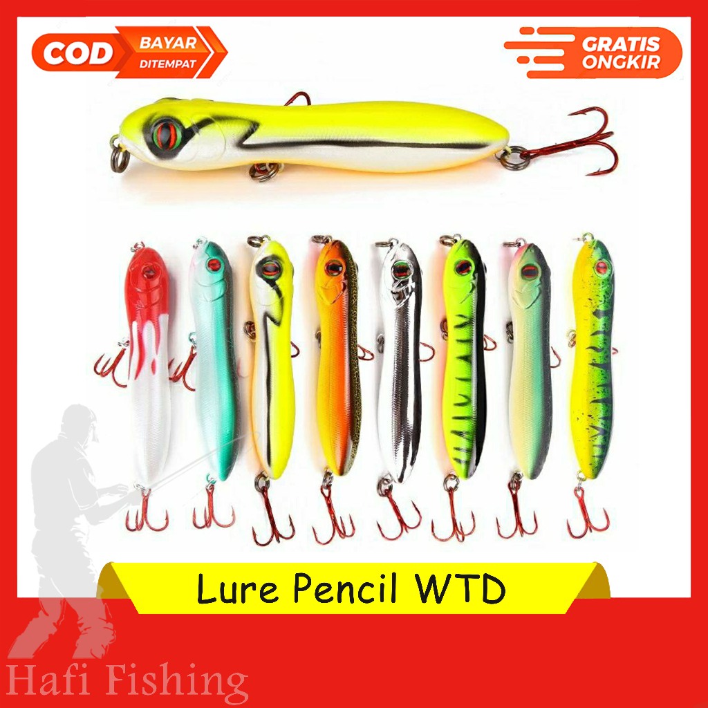 Lure Pencil WTD 10cm 16gr Umpan Casting Toman,Gabus,Hampala  [Replika] Nelson Nakamura Zig Zarinha