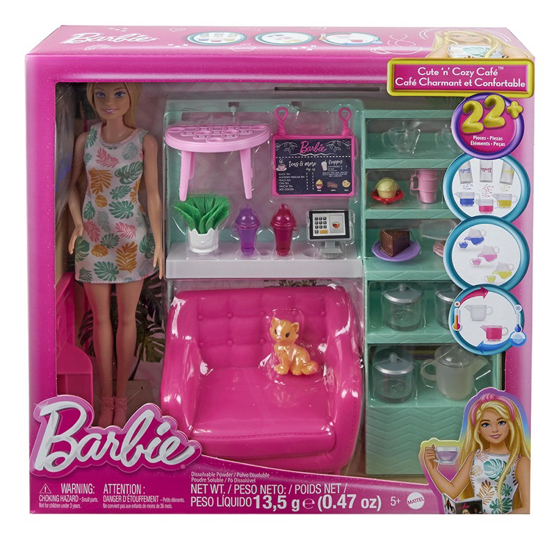 Barbie Cute and Cozy Cafe Playset Doll