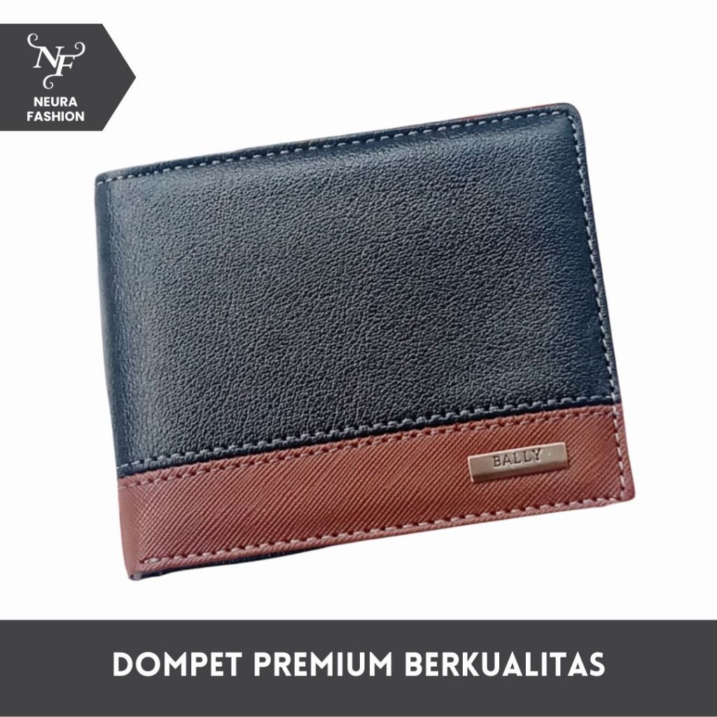 Dompet pria lipat pendek BALLY Dompet Cowok Berkualitas