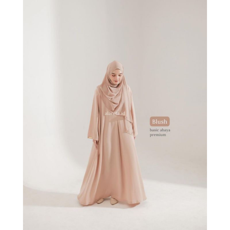 Basic Abaya Premium (Alareta ID) | Dress Syar'i | Abaya Gamis Umrah