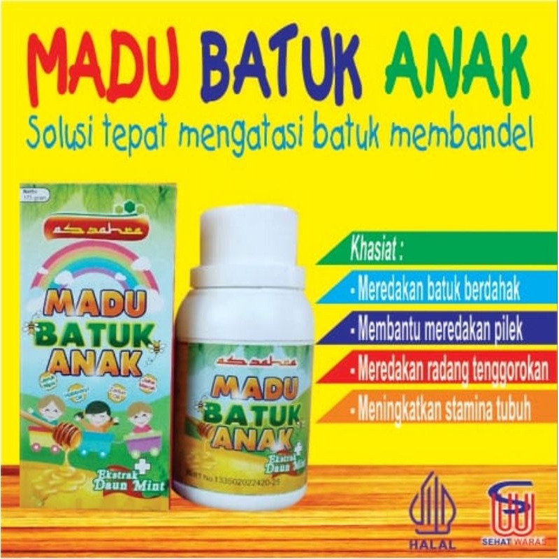 madu batuk/madu batuk anak/madu flu batuk