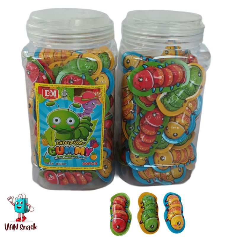 

PERMEN LUNAK BENTUK ULAT ISI 30