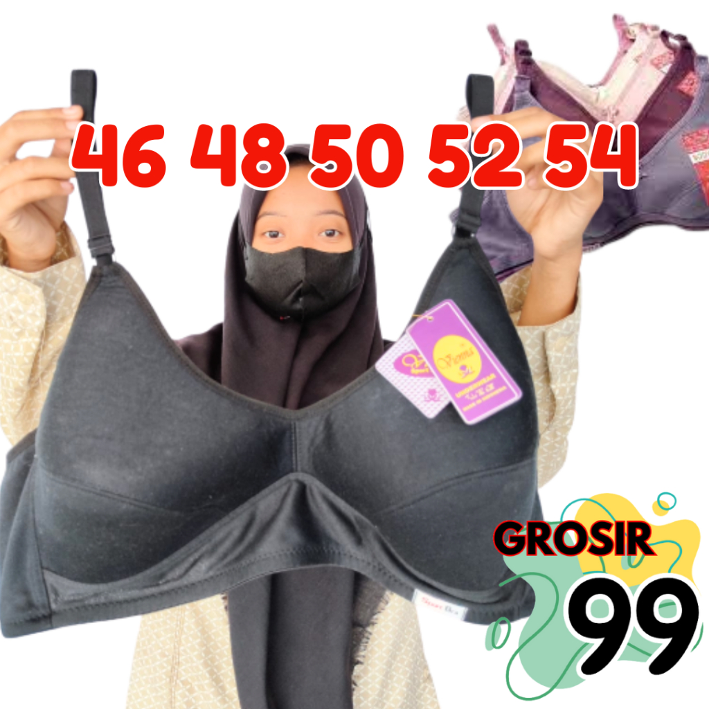 SPORT BRA BH JUMBO EXTRA PLUS BIG SIZE 52 54 CUP D BH SUPER JUMBO PREMIUM