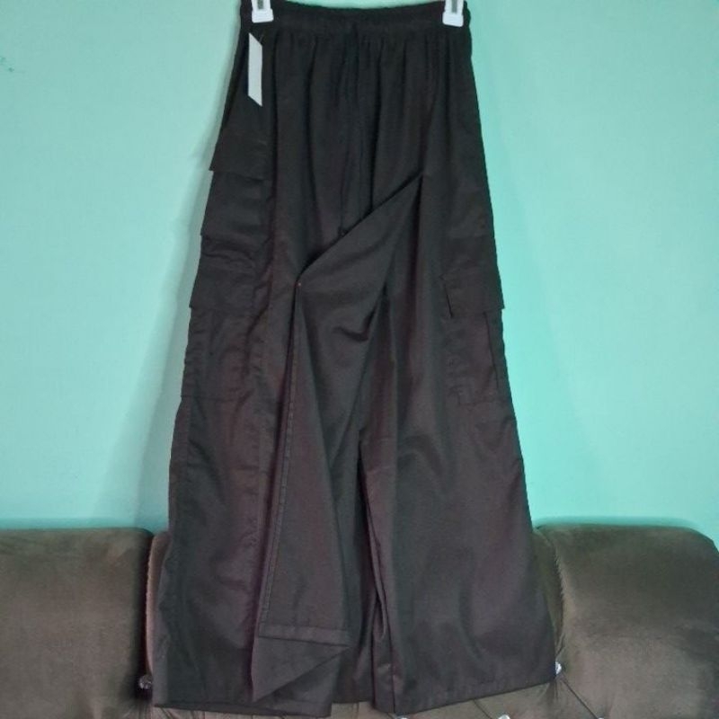 Rok celana outdoor/Rokcel wanita muslimah warna coklat pramuka/Rokcel jumbo XXL/Rok celana warna