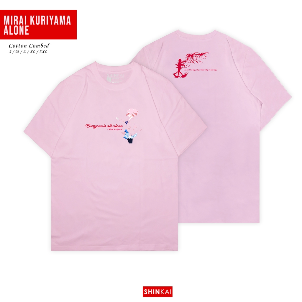 SHINKAI / Kaos Anime Kuriyama Mirai / Kyoukai No Kanata