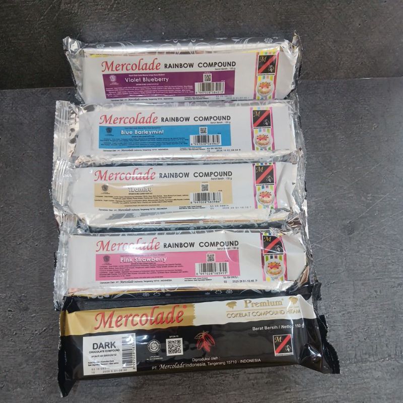 

mercolade coklat compound rainbow 150gr