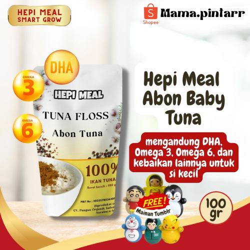 

Abon Bayi Lembut Tuna HEPI MEAL | Abon MPASI Tanpa Pengawet Non MSG