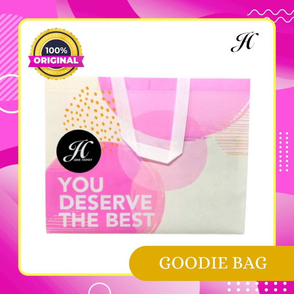 

Jims Honey Goodie Bag Pink Besar Tas Belanja Shopping Bag Go Green Murah Kuat Bahan Spunbond Terbaru