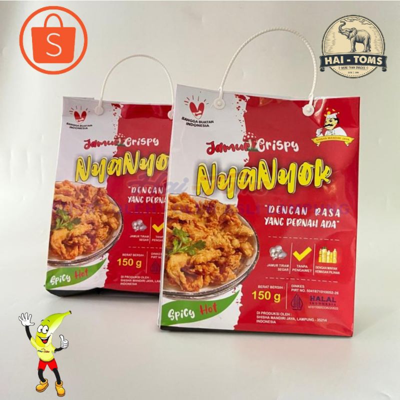 

Nyanyok Jamur Crispy papperbag All Varian Rasa 150gram