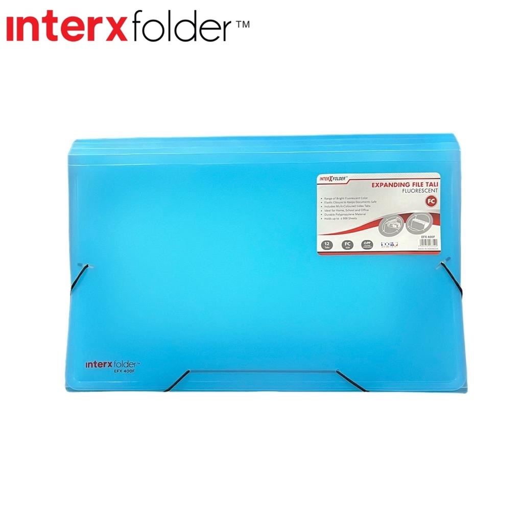 

Interxfolder Map Harmonika F4 / Expanding File Tali FC (Folio) 13 Pocket